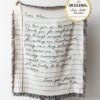 Love Letter Blanket: Personalized Gift for Mom